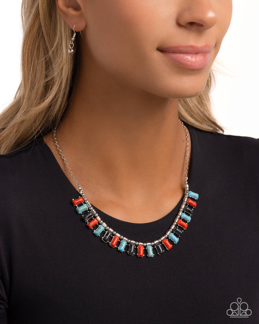 Stony Shimmer Red necklace - Jewelry by Bretta