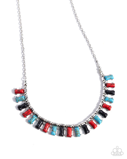Stony Shimmer Red necklace - Jewelry by Bretta