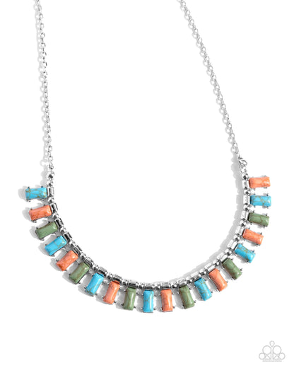 Stony Shimmer Blue Necklace - Jewelry by Bretta