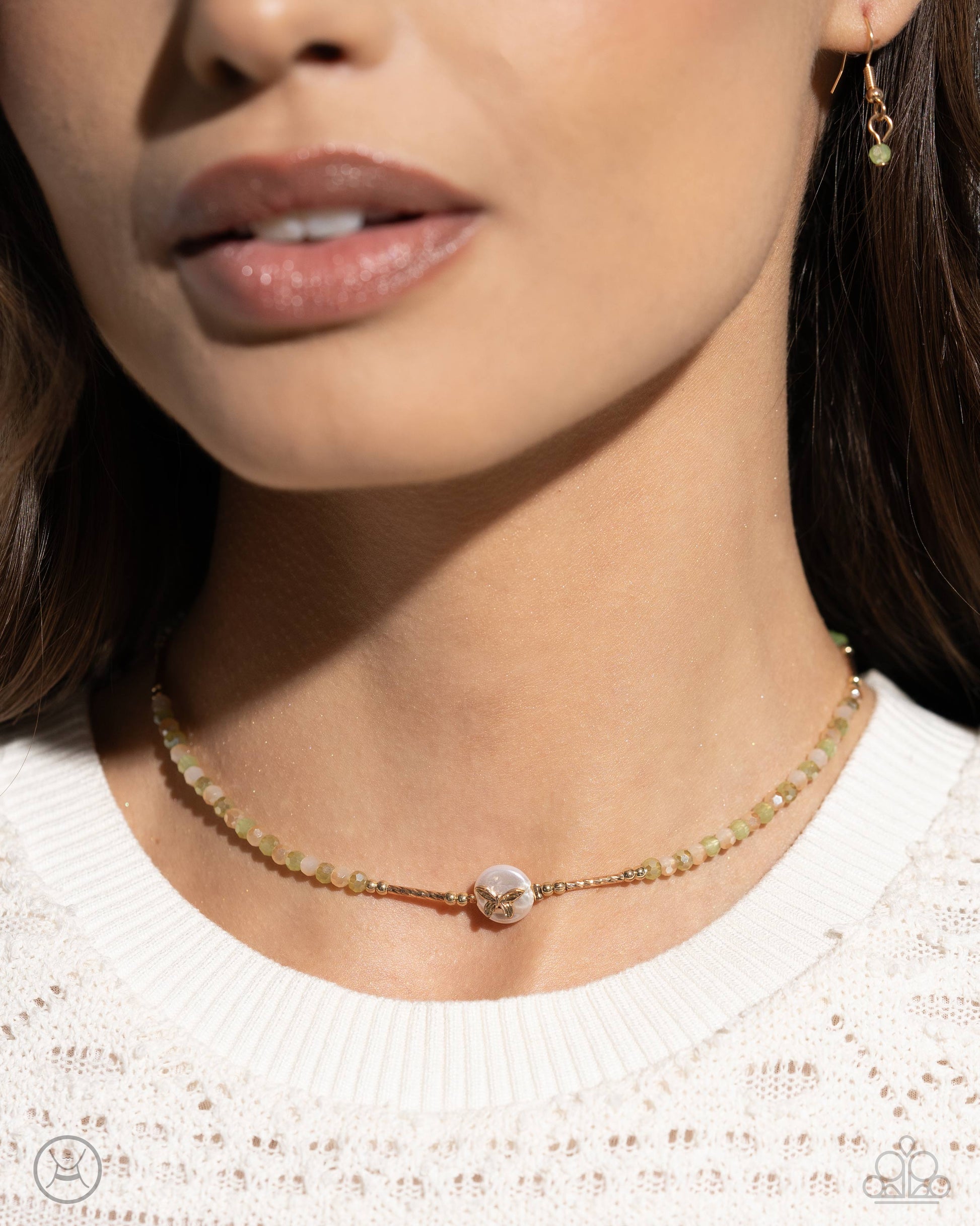 Aerial Action Green Butterfly Set - Jewelry by Bretta