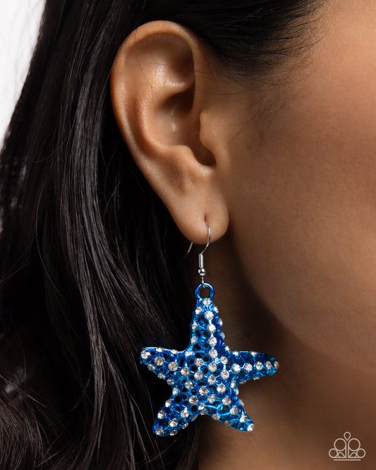 Skilled Starfish Blue Star Earrings - Jewelry by Bretta
