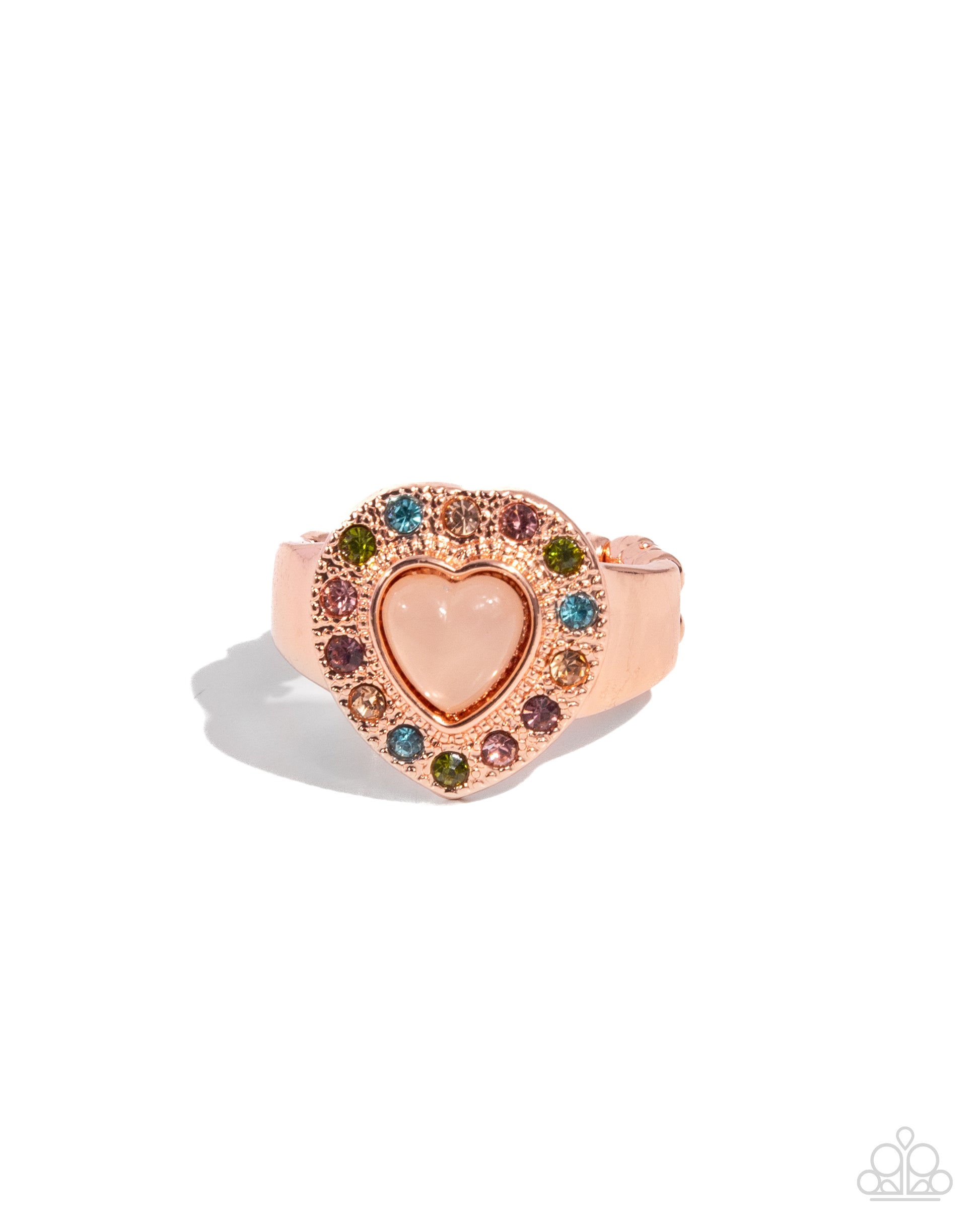 Sympathetic Shimmer Copper Heart Ring - Jewelry by Bretta