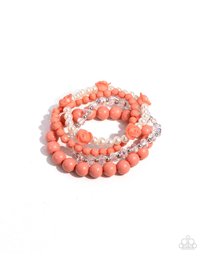 Rosy Retrospection Orange Bracelets - Jewelry by Bretta