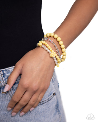 Rosy Retrospection Yellow Bracelets - Jewelry by Bretta