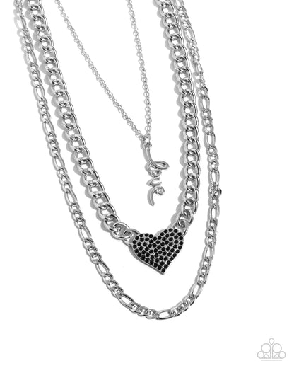 Luxurious Love Black Necklace - Jewelry by Bretta