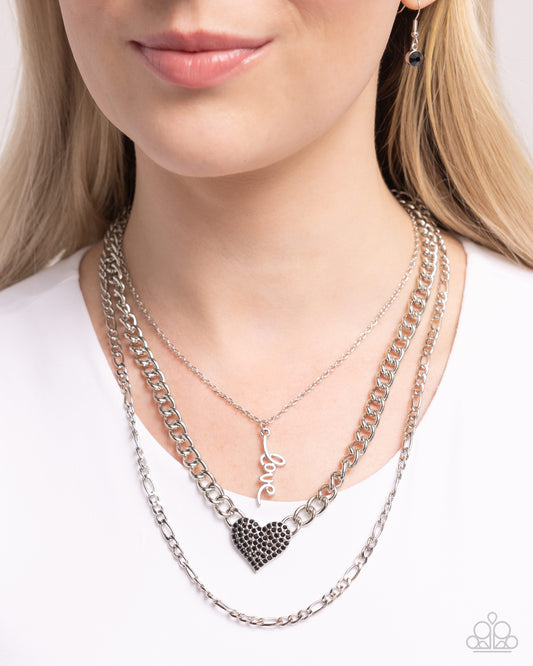 Luxurious Love Black Necklace - Jewelry by Bretta