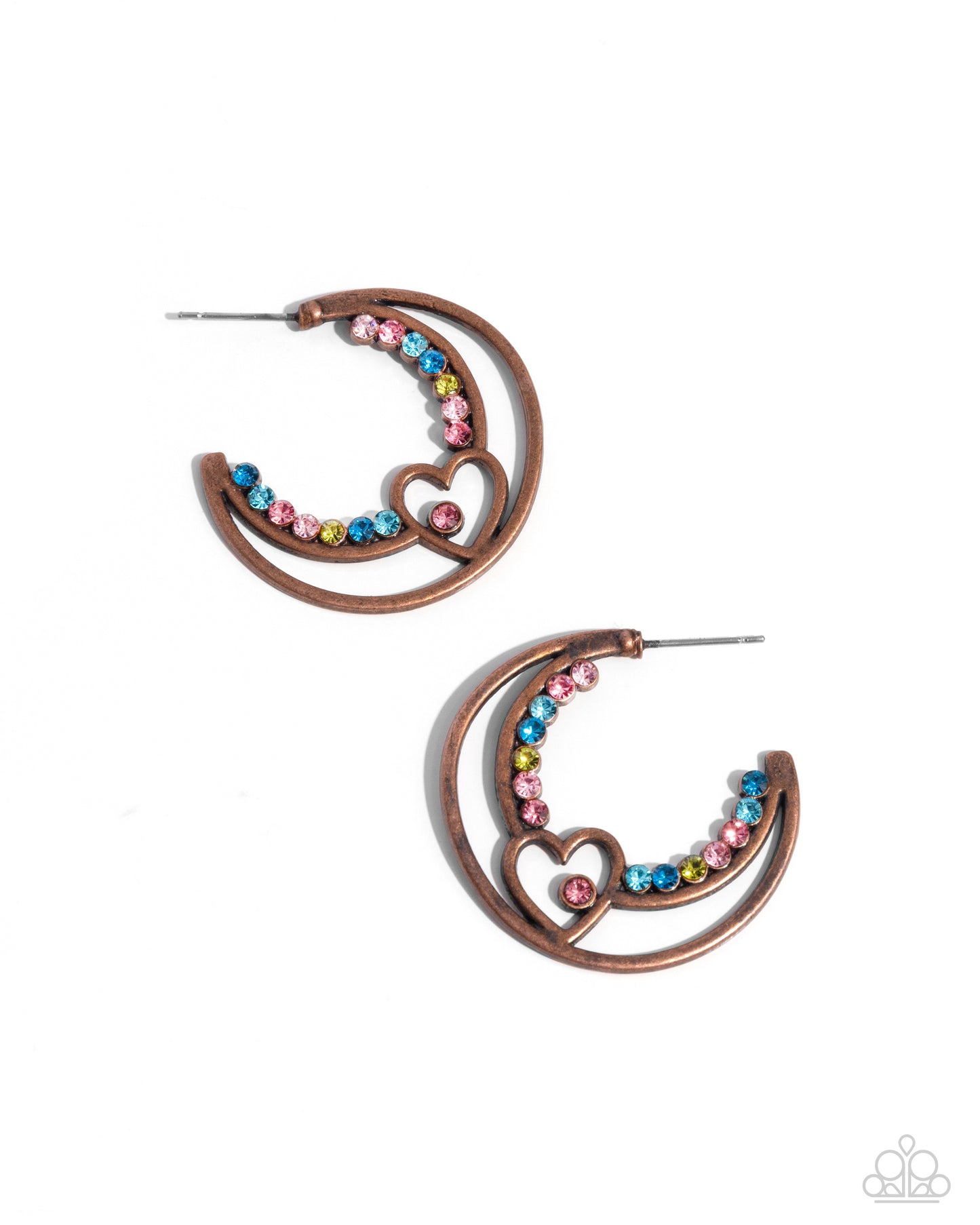 Sympathetic Sweetheart Copper Heart Hoop Earrings - Jewelry by Bretta