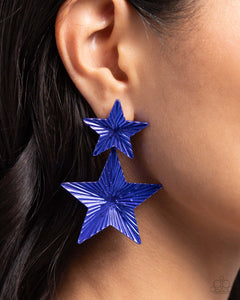 Patriotic Promise Blue Earrings - Jewelry by Bretta