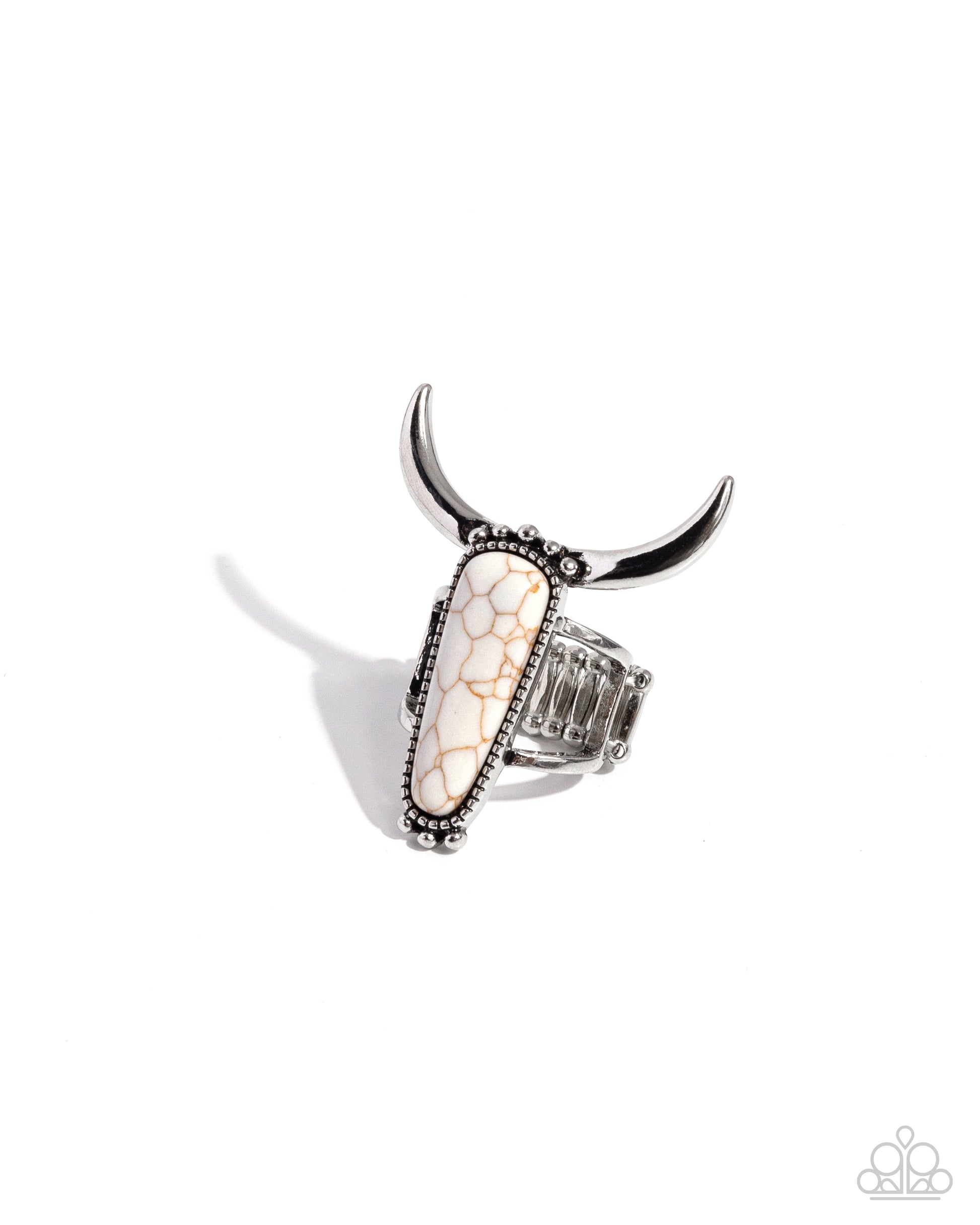 Longhorn Luxe White Ring - Jewelry by Bretta