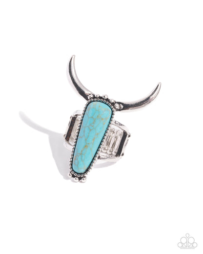 Longhorn Luxe Blue Ring - Jewelry by Bretta 