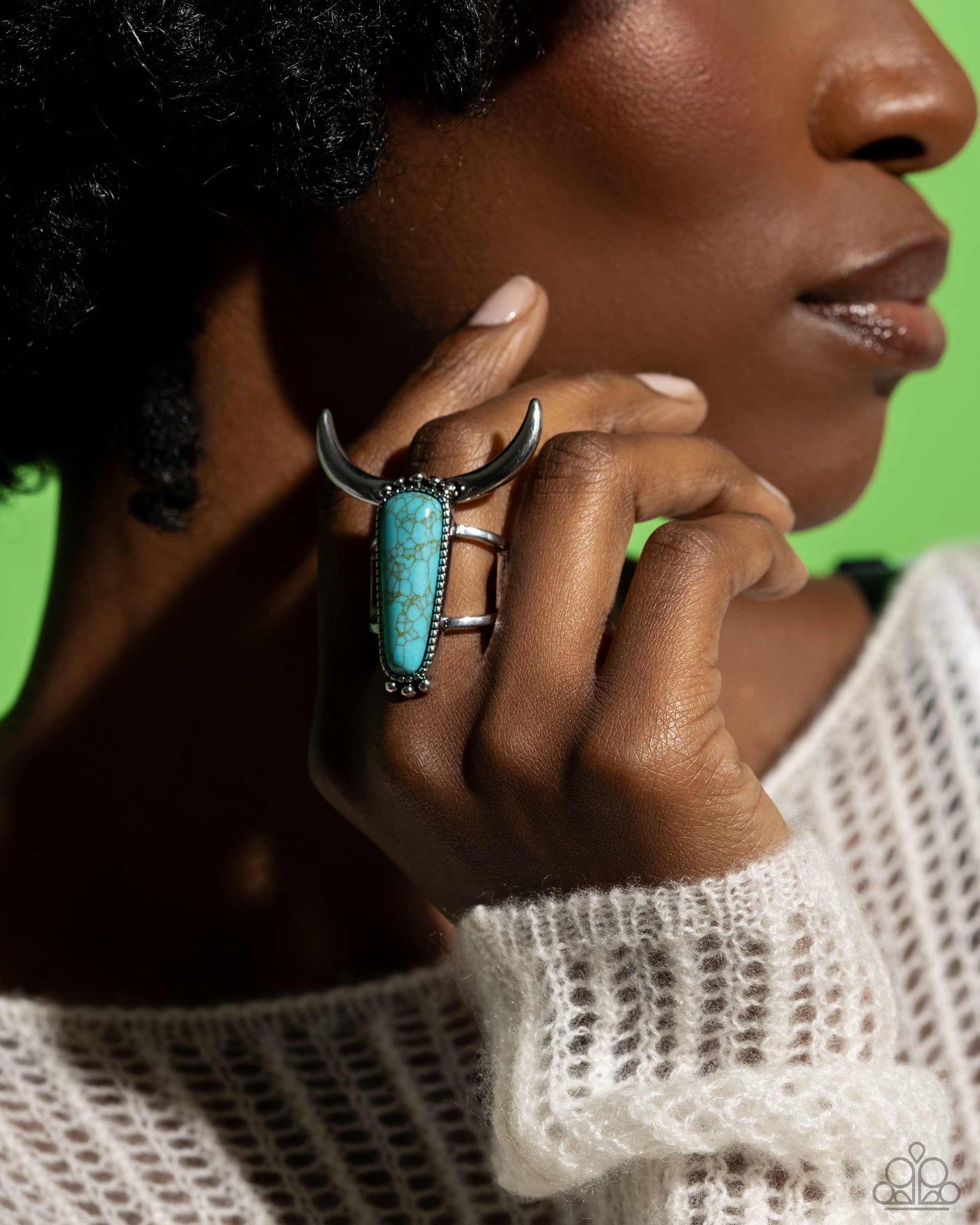 Longhorn Luxe Blue Ring - Jewelry by Bretta 