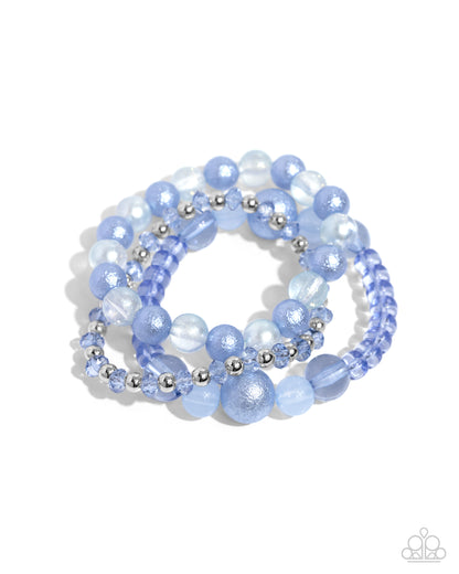 Shattered Stack Blue Bracelet - Jewelry by Bretta