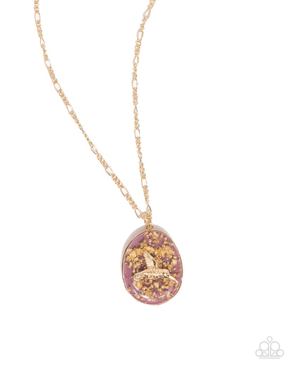 Hummingbird Haute Purple Necklace - Jewelry by Bretta