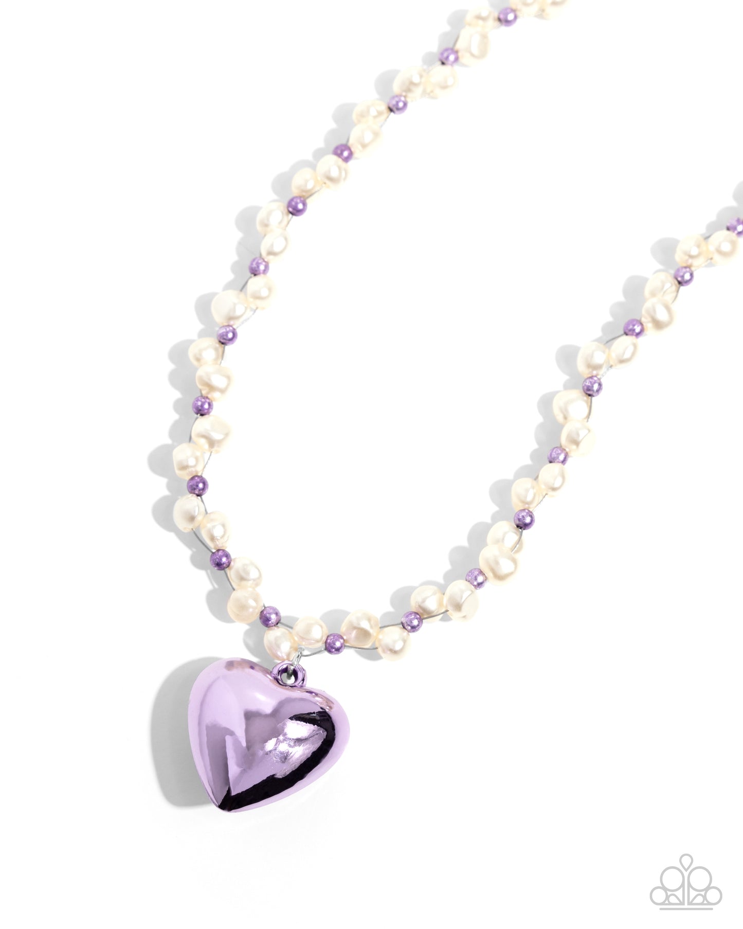 Mermaid Model Purple Heart Necklace - Jewelry by Bretta