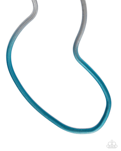 Spray Paint Sass Blue Necklace - Jewelry by Bretta