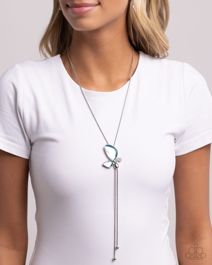 Focused Flutter Blue Necklace - Jewelry by Bretta