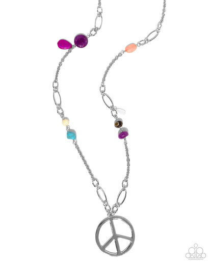 Peaceful Playtime Purple Necklace -Jewelry by Bretta