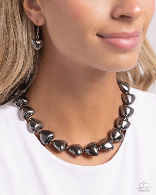 Hello Heartstrings Black Necklace - Jewelry by Bretta