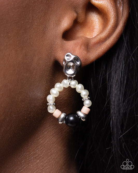 Swirl Selfie Black Earrings - Jewelry by Bretta