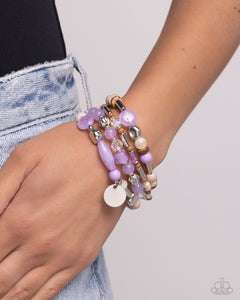 Cloudy Chic Purple Bracelets  - Jewelry by Bretta