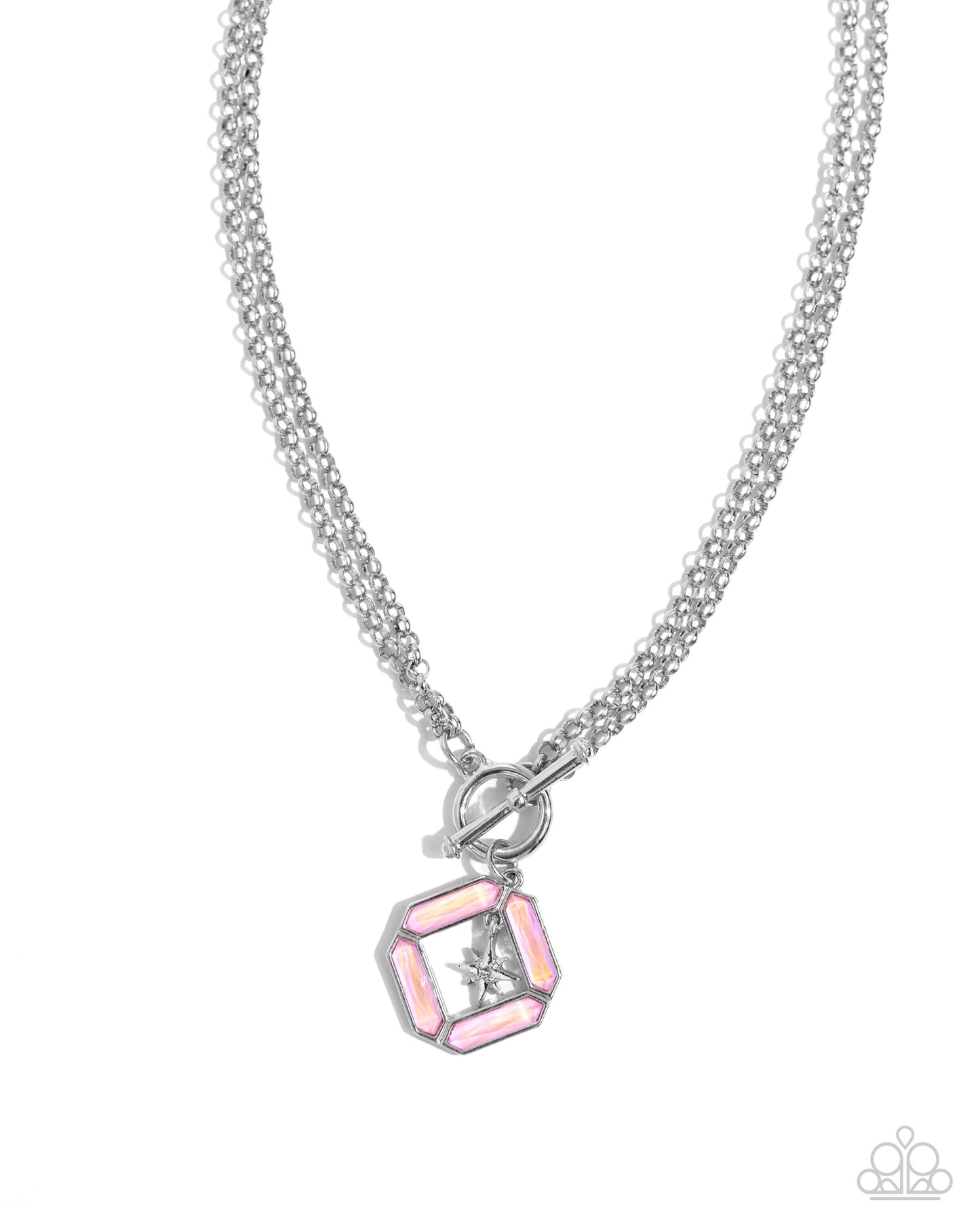 Compass Cadenza Pink Necklace - Jewelry by Bretta