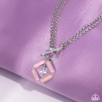 Compass Cadenza Pink Necklace - Jewelry by Bretta