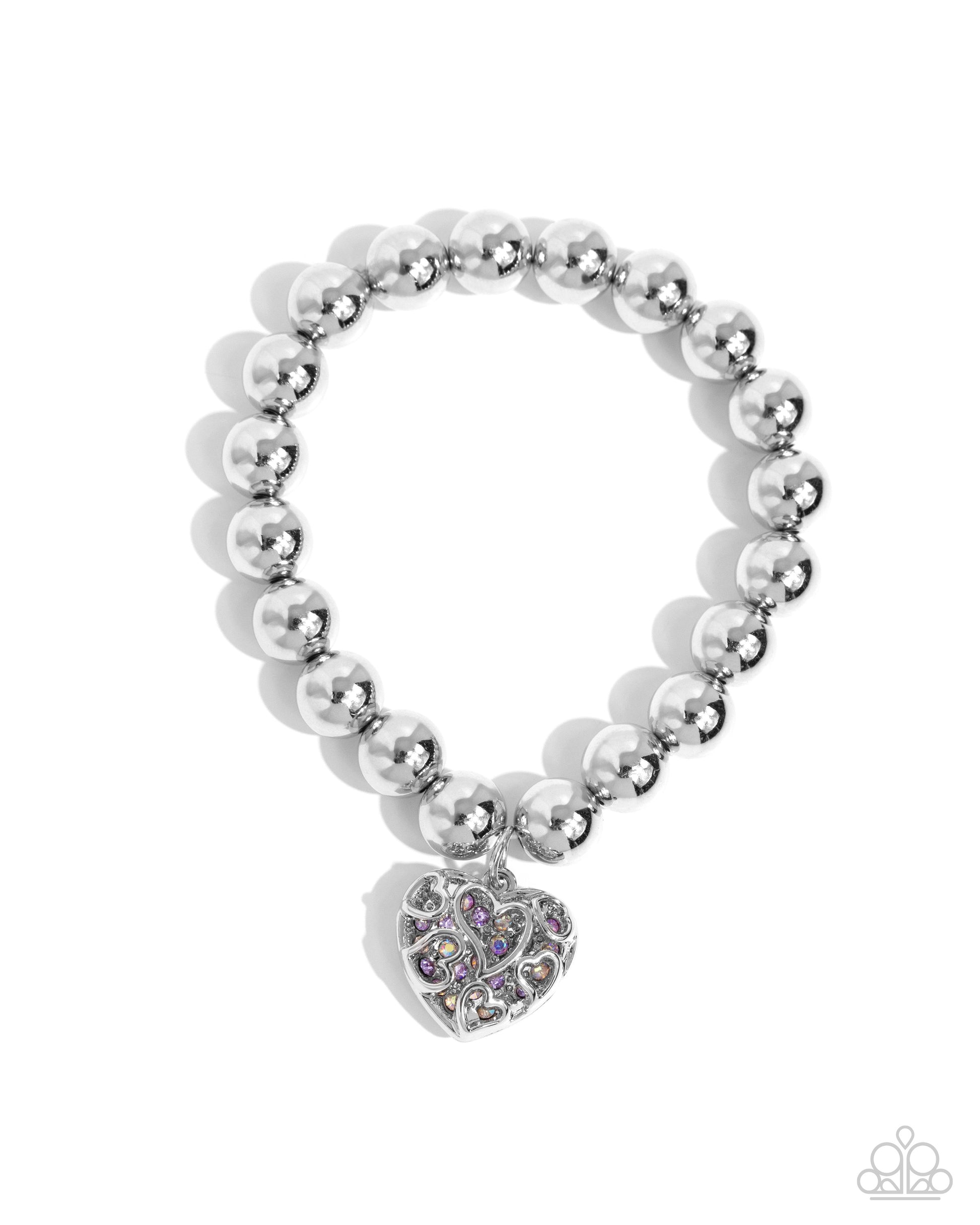 Fleeting Filigree Purple Heart Bracelet - Jewelry by Bretta