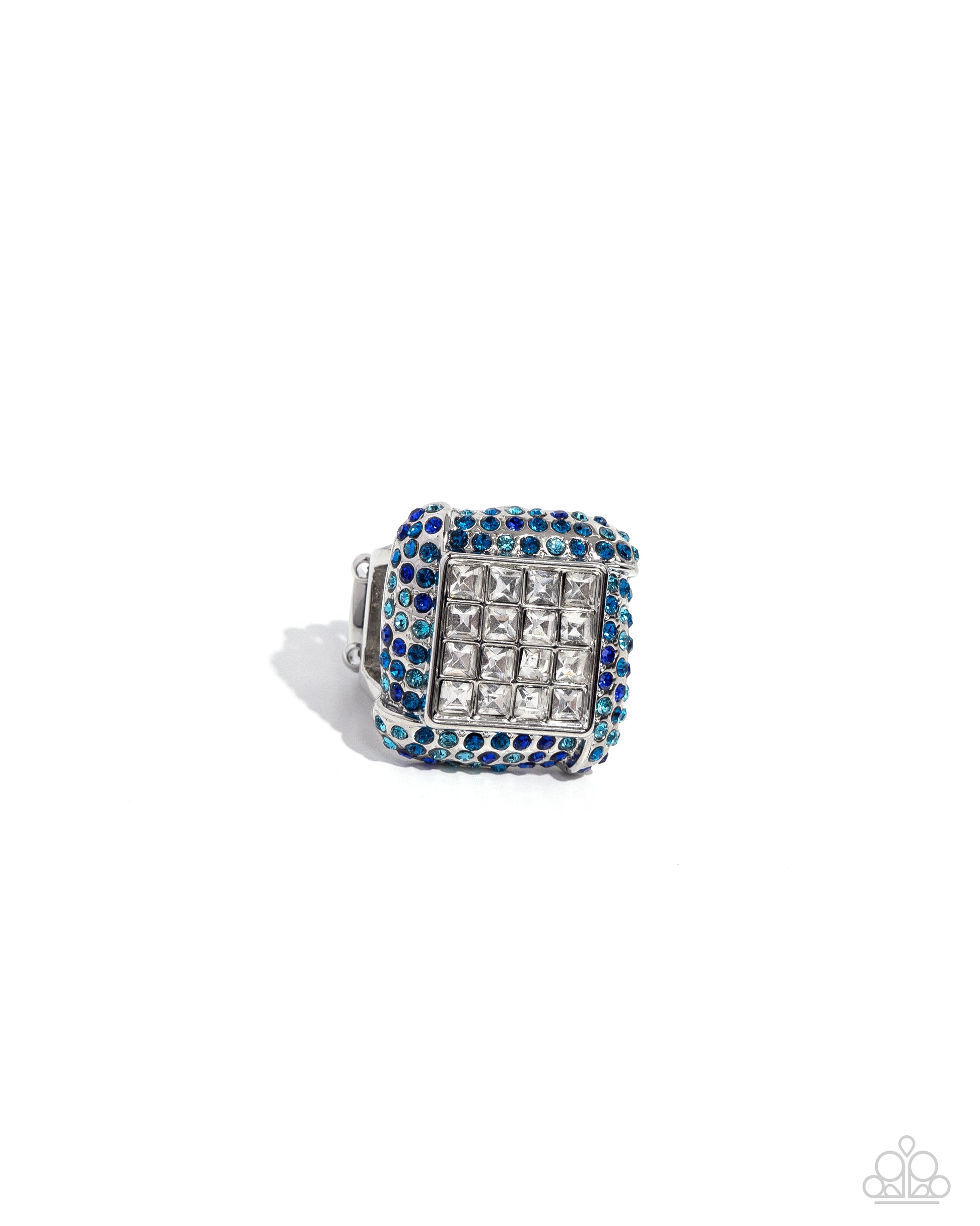 Medium SQUARE Blue Ring - Jewelry by Bretta