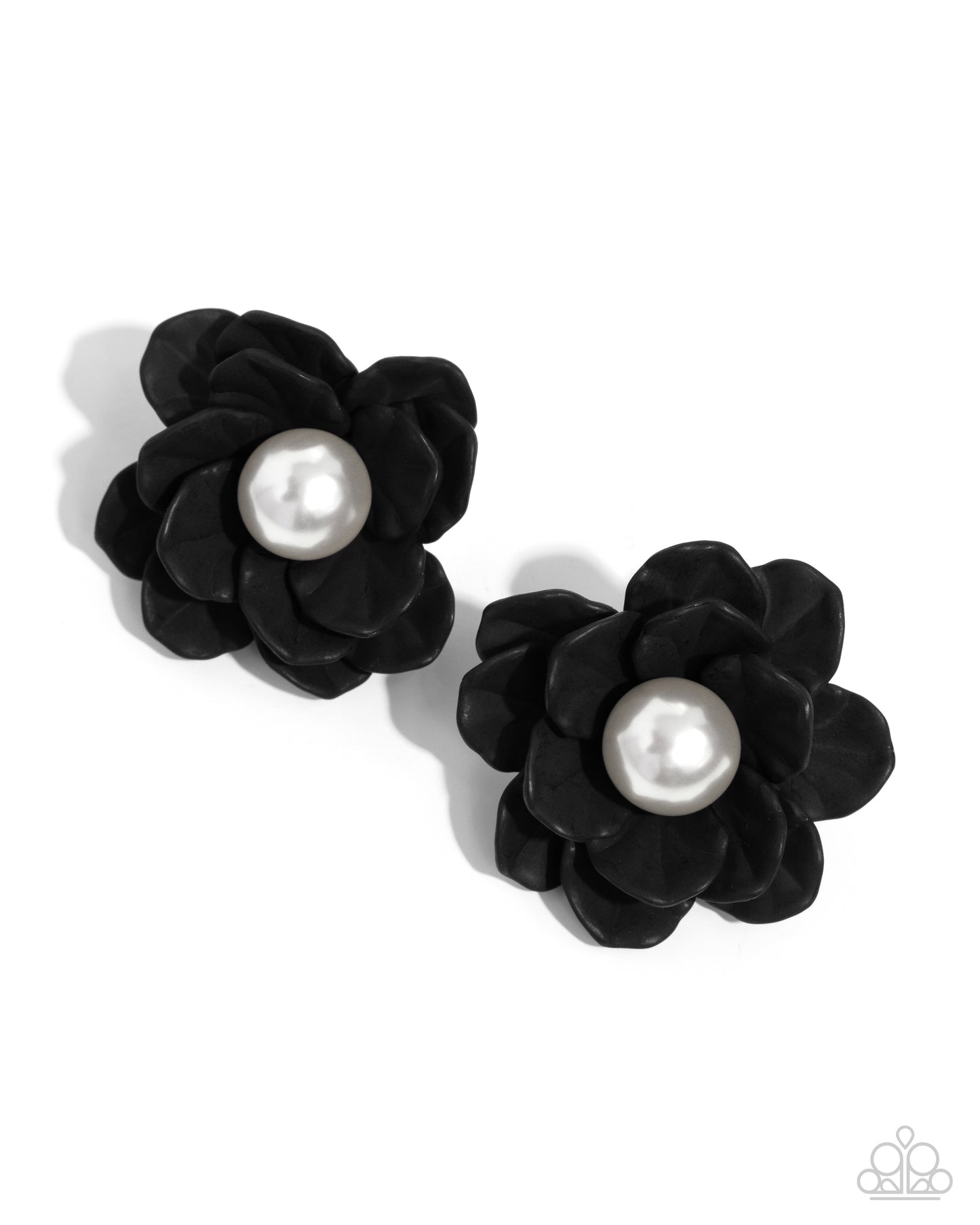 Blooming Backdrop Black Earrings - Jewelry by Bretta