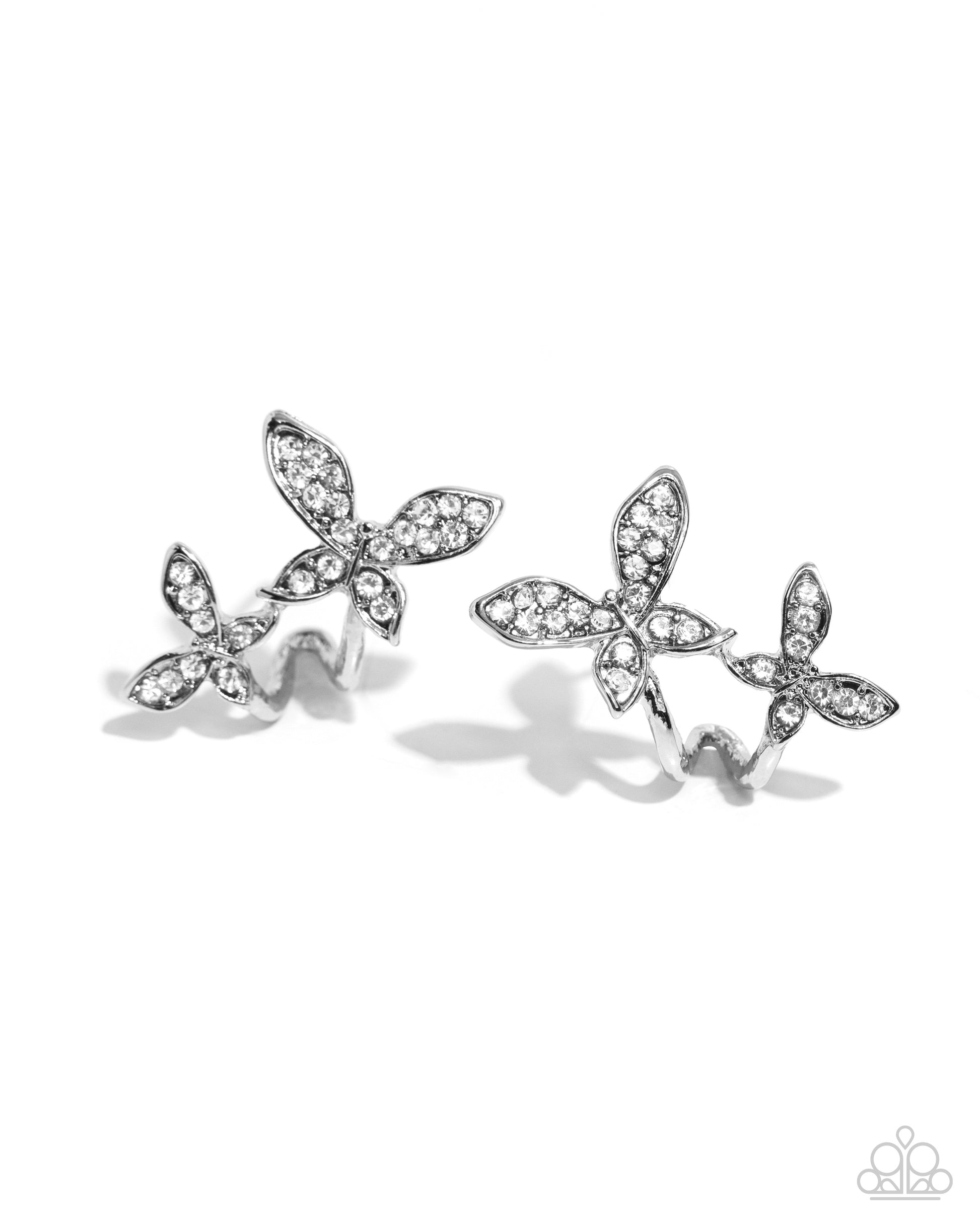 Adorably Aerial White Butterfly Earrings - Jewelry by Bretta