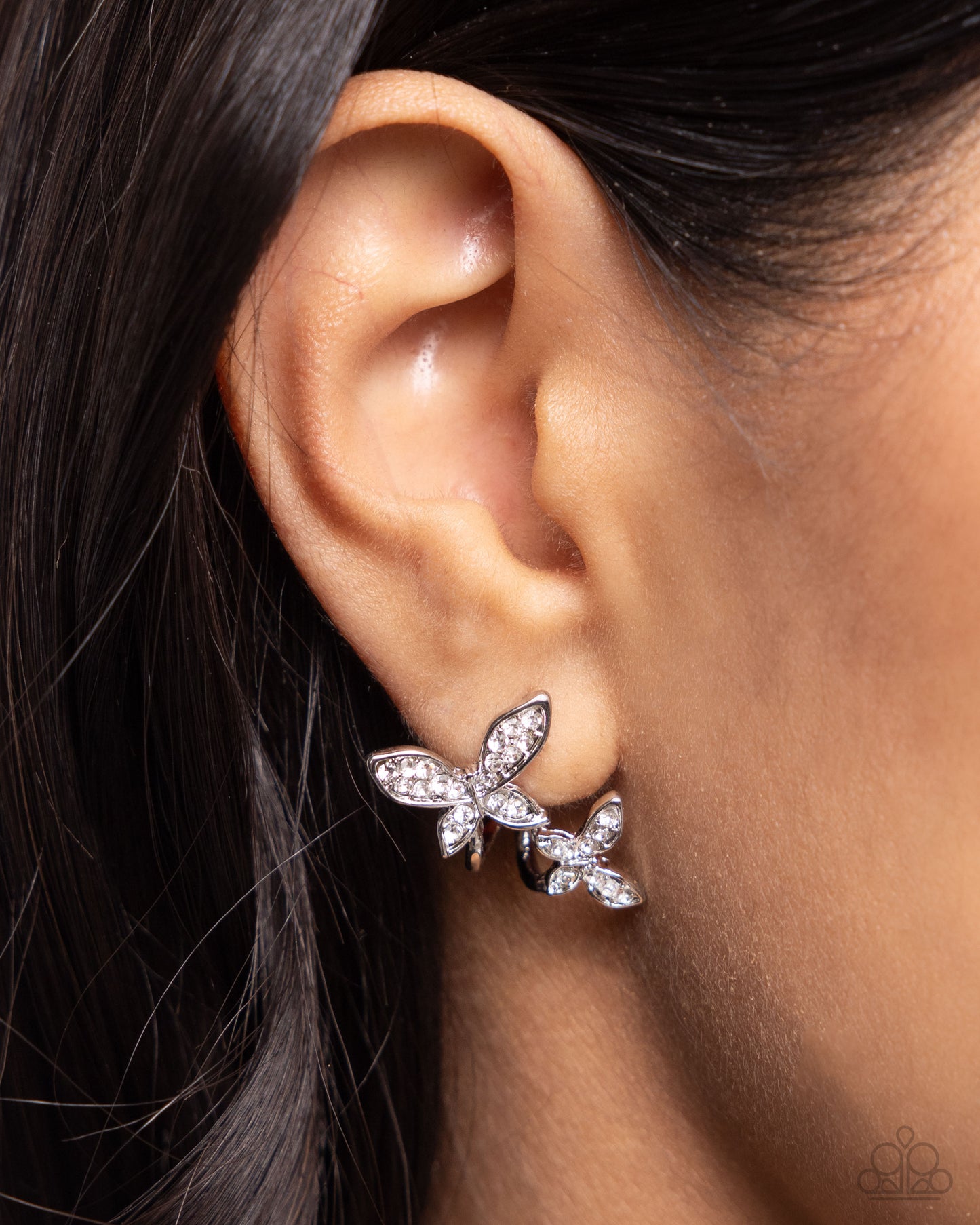 Adorably Aerial White Butterfly Earrings - Jewelry by Bretta