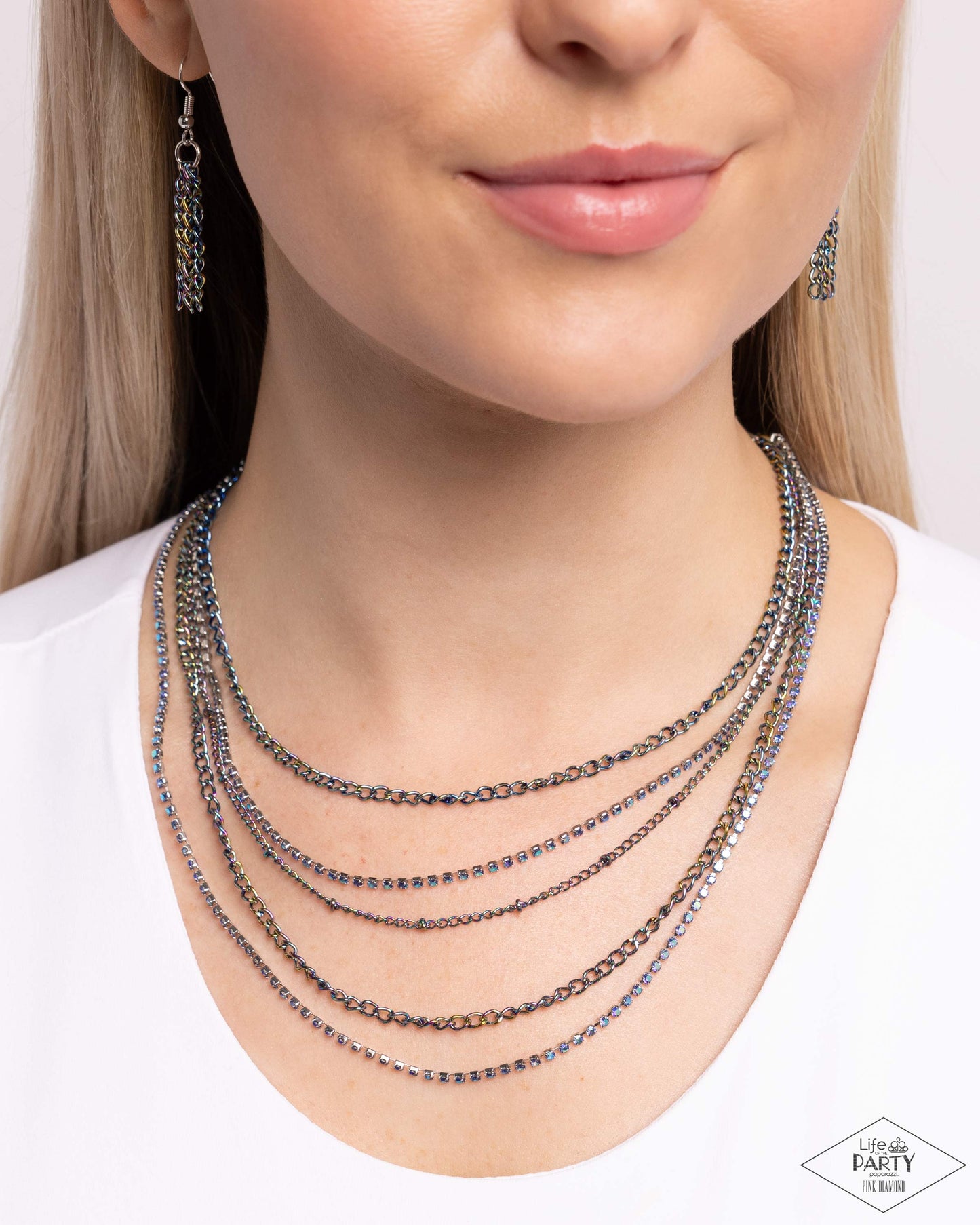 Dangerously Demure Multi Necklace - Jewelry by Bretta