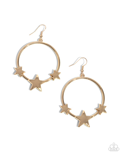 Let SPARKLE Ring! Gold Star Earrings - Jewelry by Bretta
