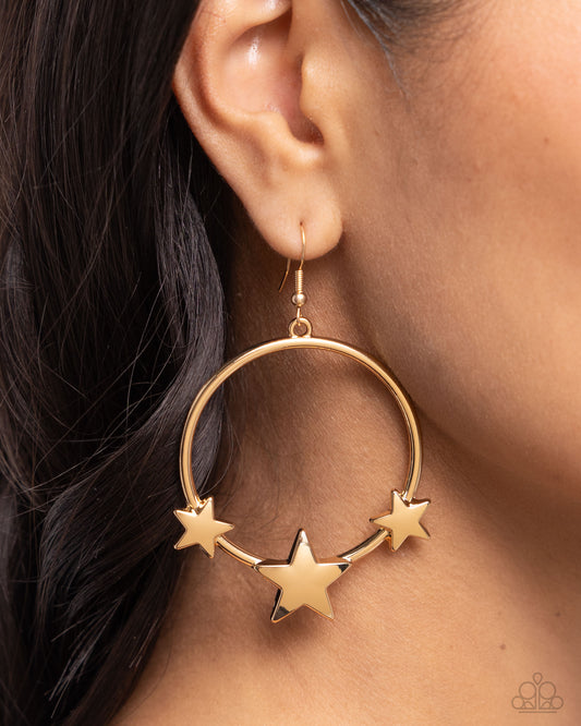 Let SPARKLE Ring! Gold Star Earrings - Jewelry by Bretta