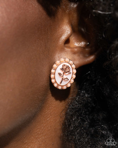 Rosy Relic Copper Earrings - Jewelry by Bretta