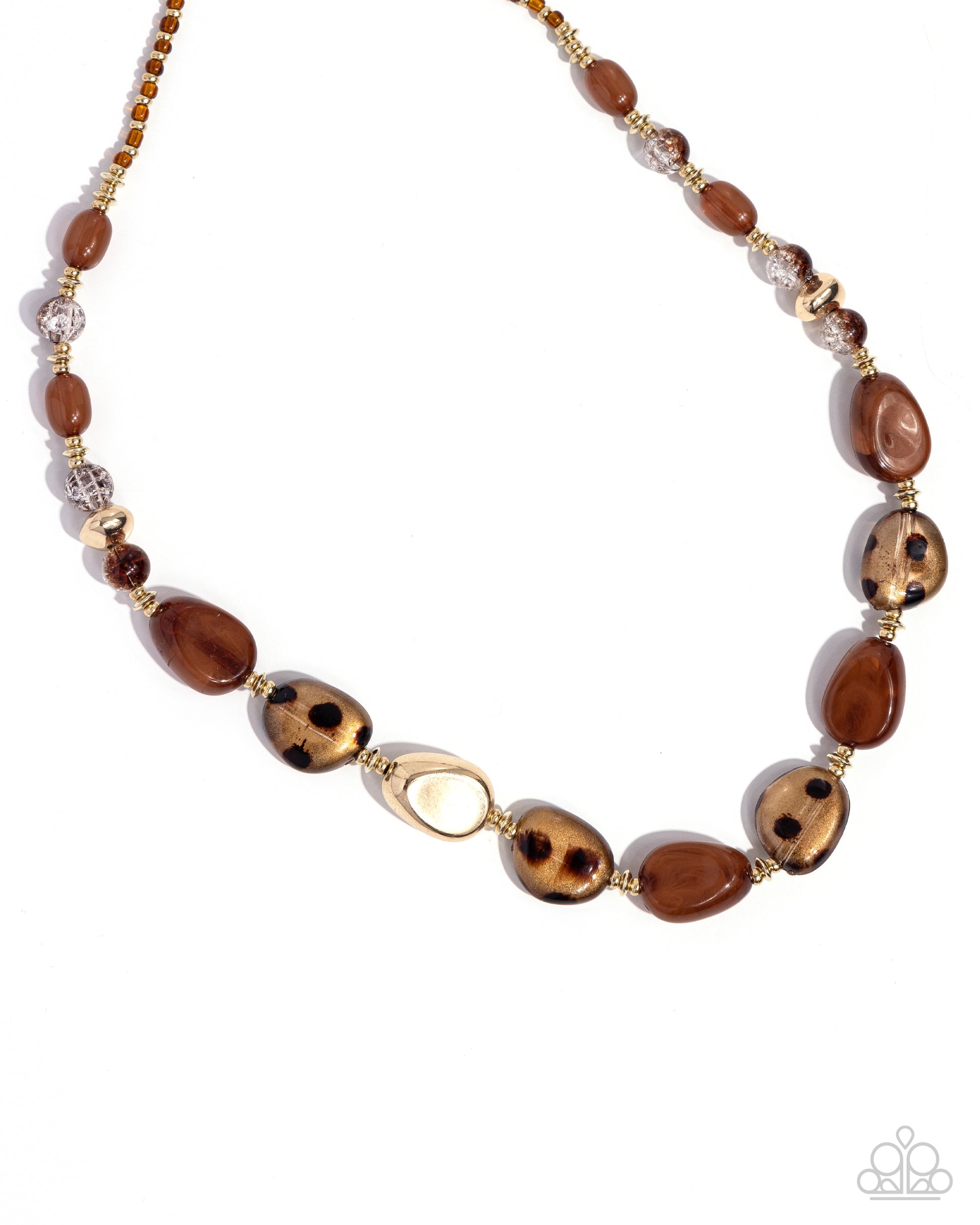 Spotted Safari Brown Necklace - Jewelry by Bretta