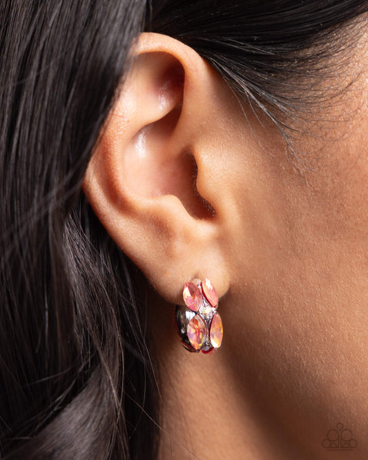 Dazzling Destiny Orange Hoop Earrings - Jewelry by Bretta