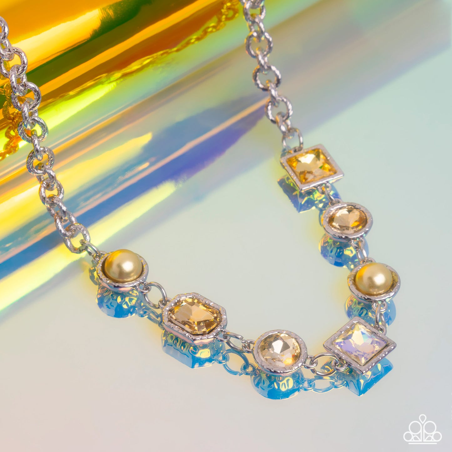 Bejeweled Bravado Yellow Necklace - Jewelry by Bretta