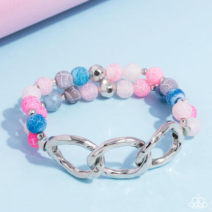 Hammered Haven Pink Bracelet - Jewelry by Bretta