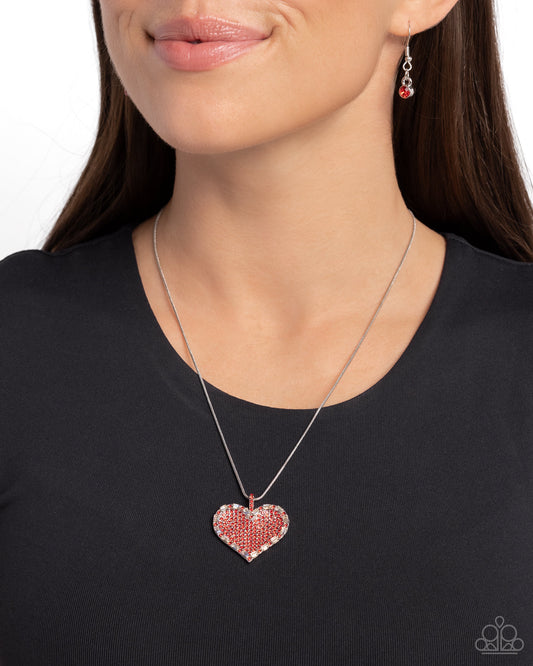 Affectionate Advance Red Heart Necklace - Jewelry by Bretta