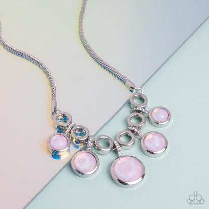 Reflective Rhapsody Pink Necklace - Jewelry by Bretta