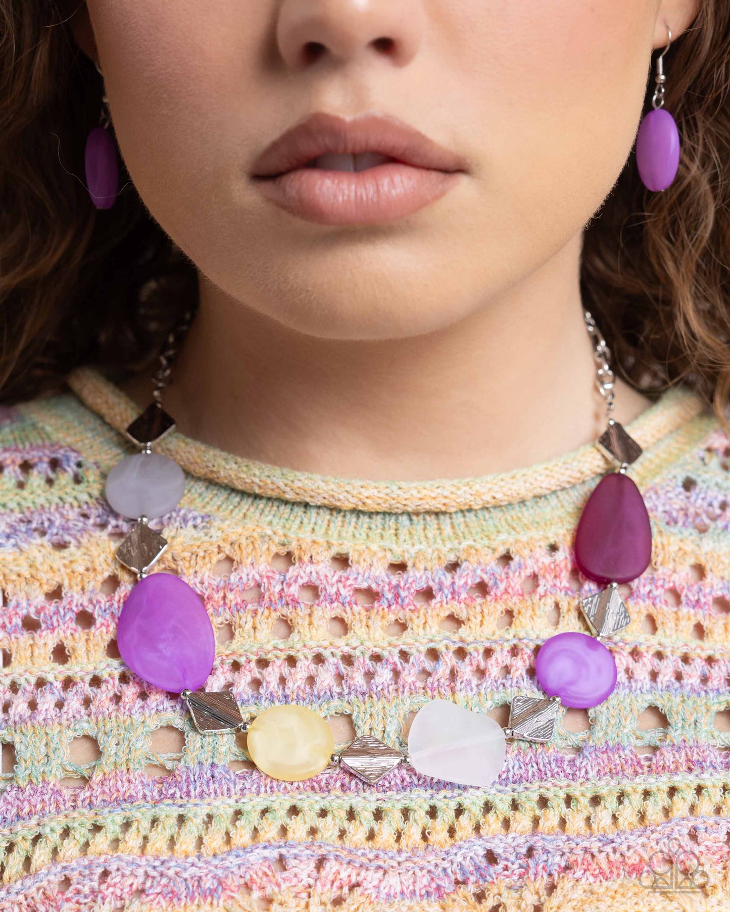 Reflective Redux Purple Necklace - Jewelry by Bretta