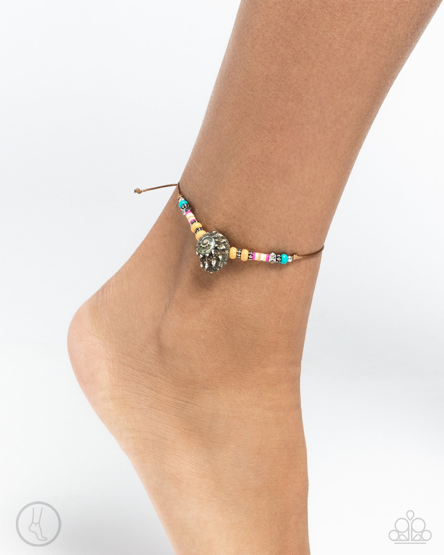 Break the SHELL Yellow Shell Anklet - Jewelry by Bretta