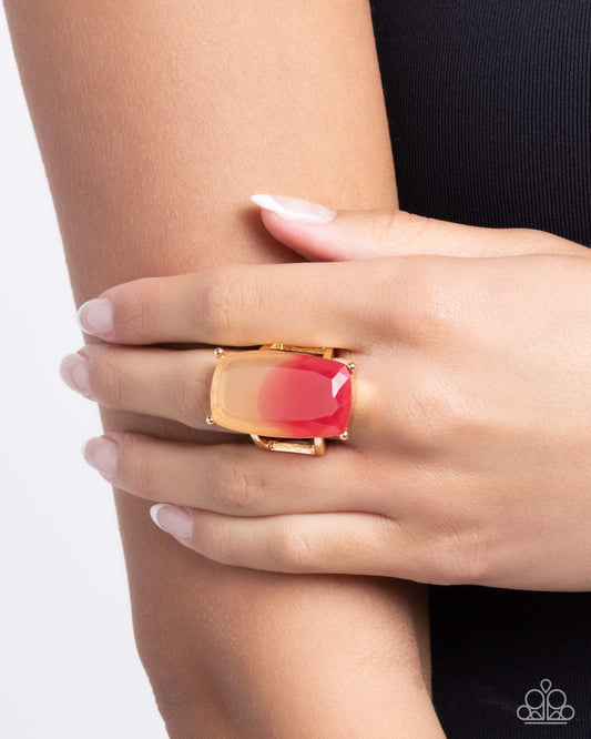 Dramatic Duo Pink Ring - Jewelry by Bretta