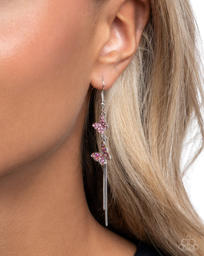 Aerial Affection Pink Butterfly Earrings - Jewelry by Bretta
