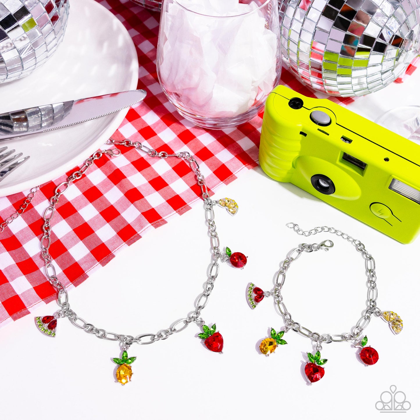 Fruity Fusion Multi Fruit Necklace and Bracelet Set - Jewelry by Bretta