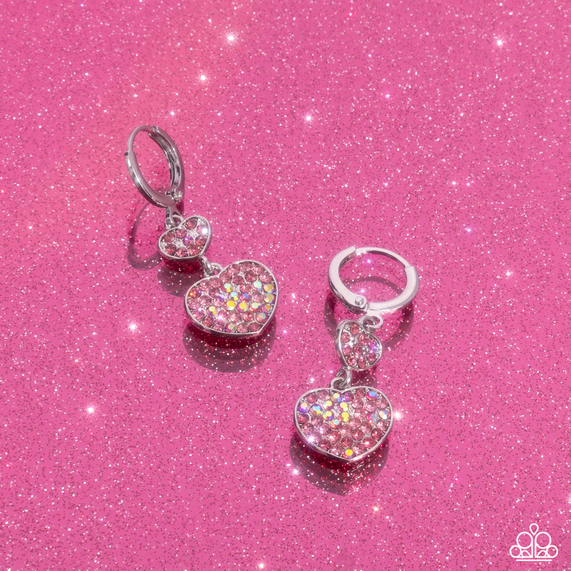 Delightful Valentines Day Pink Heart Earrings - Jewelry by Bretta 