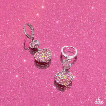 Delightful Valentines Day Pink Heart Earrings - Jewelry by Bretta 