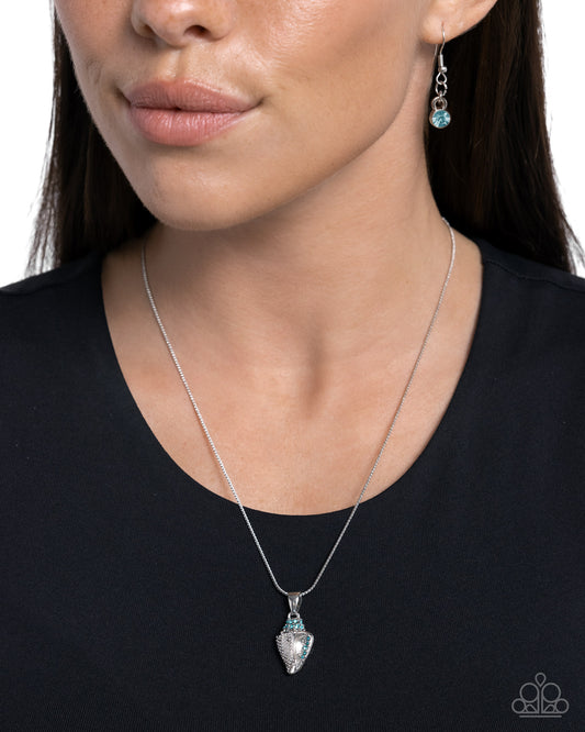 Conch Confidence Blue Necklace - Jewelry by Bretta