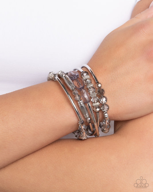 Sassy Stack Silver Coil Bracelet - Jewelry by Bretta